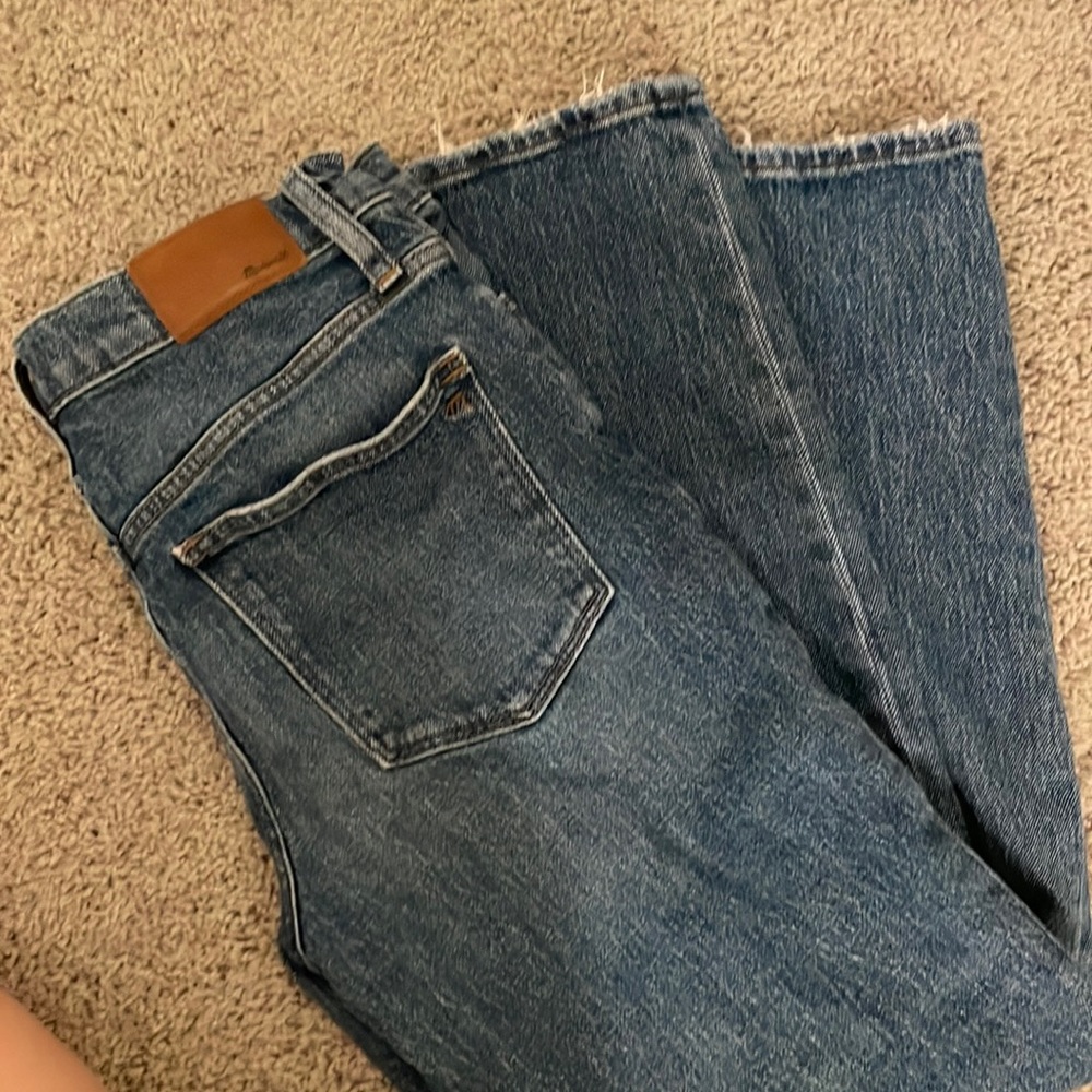 Madewell high rise slim crop boyjean
